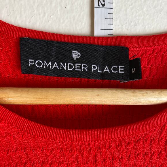 Tuckernuck Lennox Dress Size M Red Sweater Maxi Long Sleeve Pomander Place - Picture 10 of 13